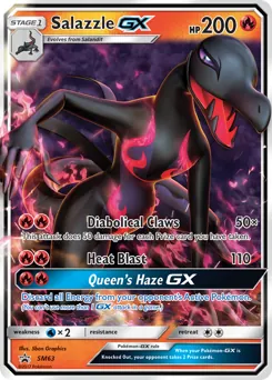 SM Black Star Promos Salazzle GX Pokémon card